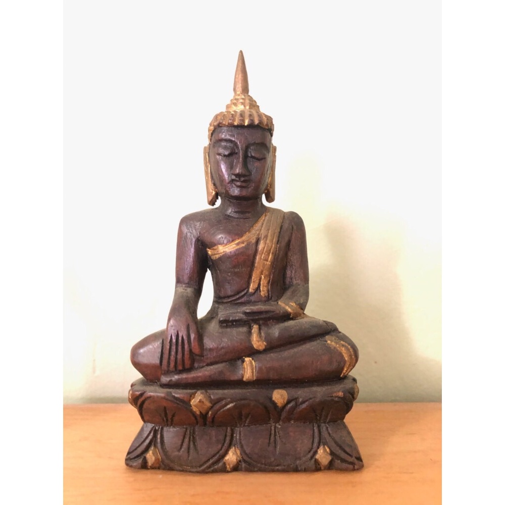 Hand carved wooden Buddha from Thailand